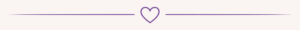 Decorative open heart divider line