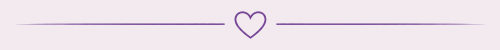Decorative open heart divider line