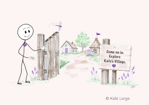 Ima Miracle Magnet welcoming you to the village.